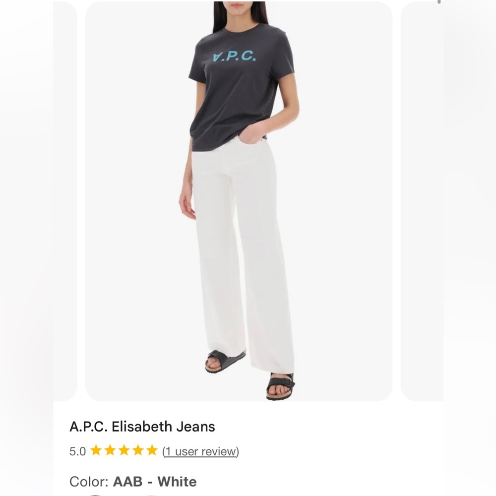 A.P.C. Crisp White Wide-Leg Jeans